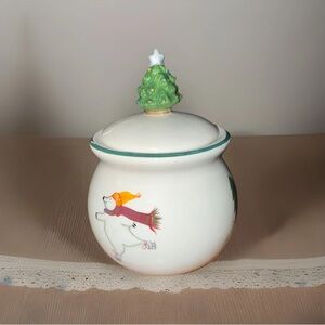 Pfaltzgraff Snow Bear Sugar Bowl With Lid